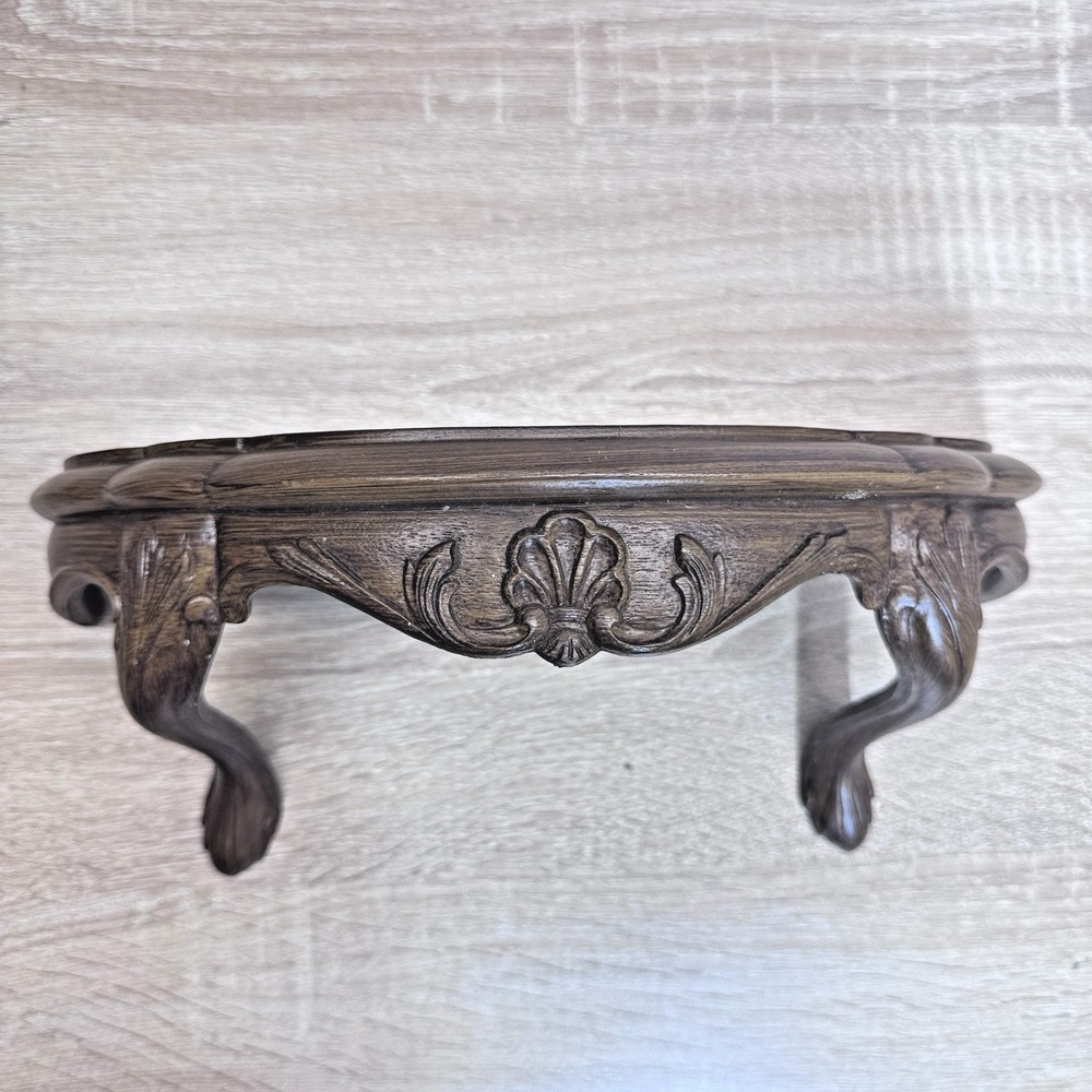 Burwood Wall Shelf Brown Ornate Victorian Style Plastic Display Ledge USA